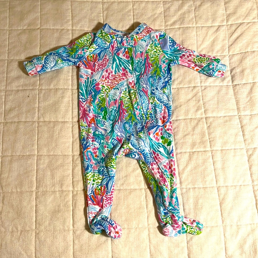 Lilly Pulitzer pajama EUC 0-3m